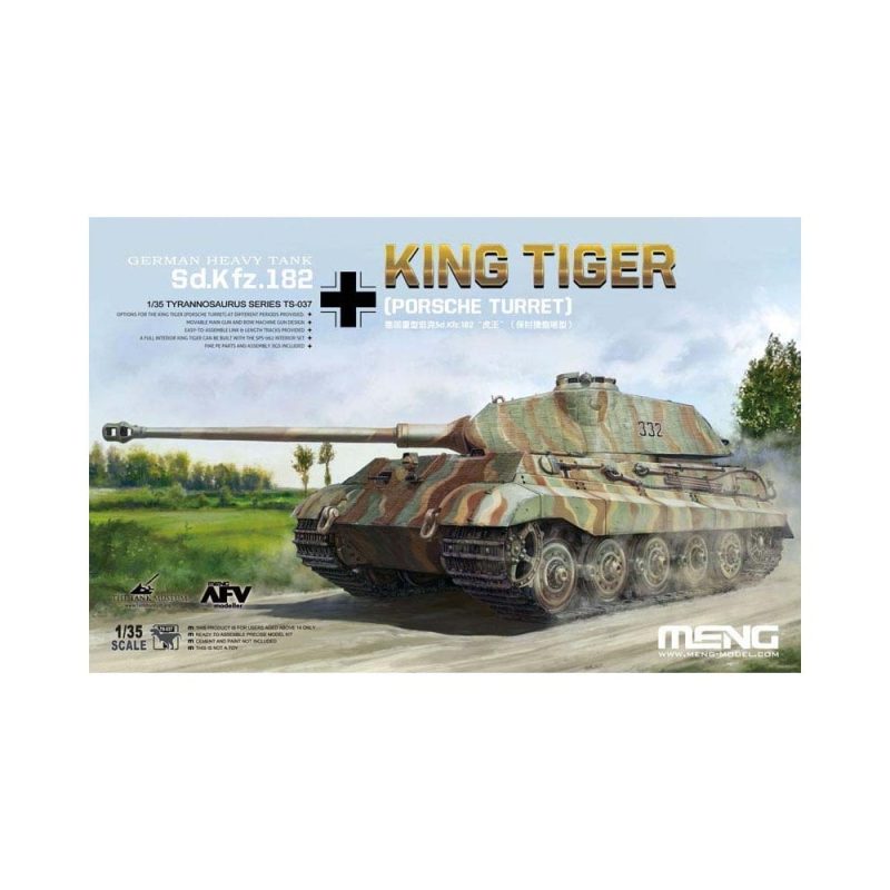 1/35 Sd.Kfz.182 King Tiger (Porsche Turret) Meng Model TS-037