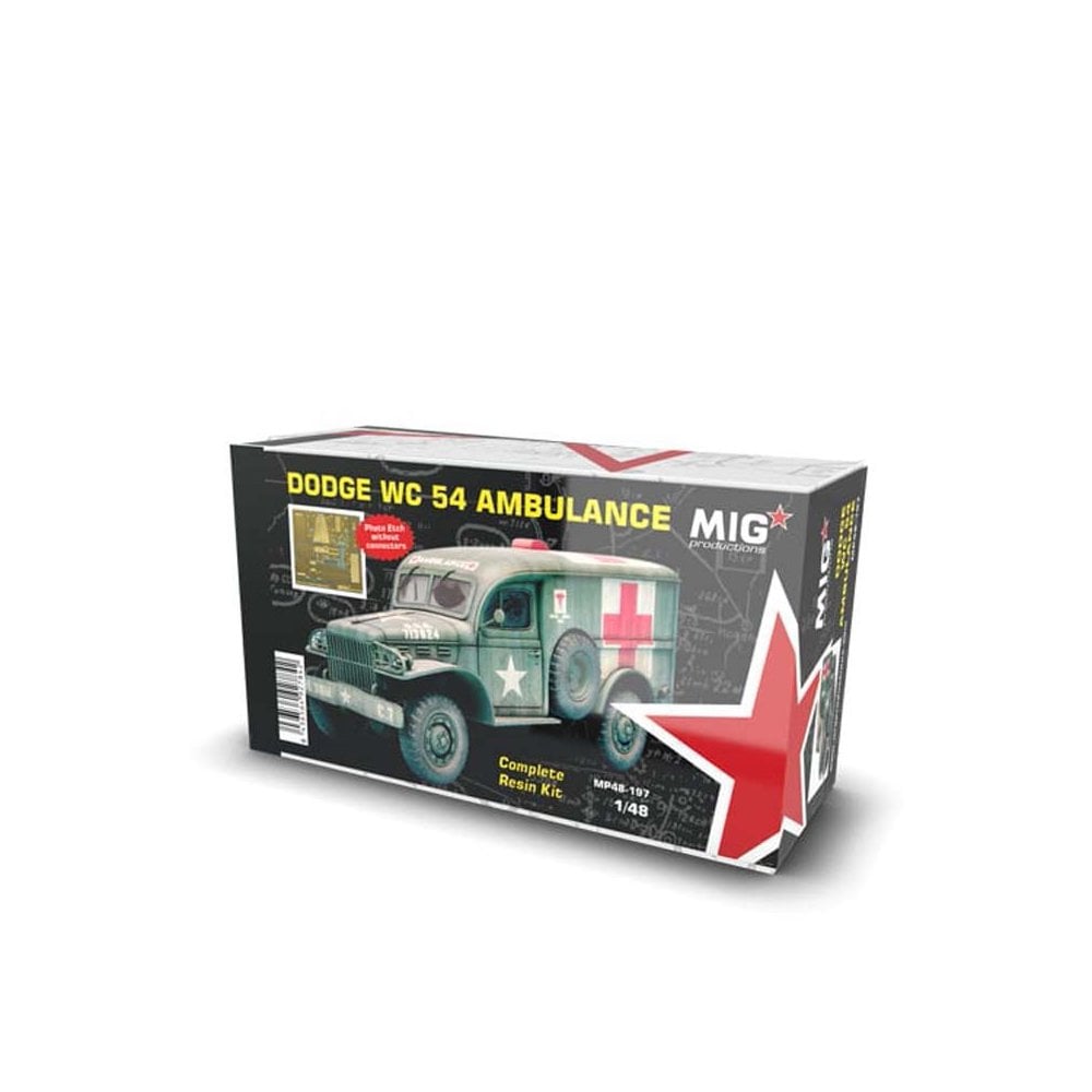 1/48 Dodge Wc54 Ambulance Mig Productions MP48-197 1/48 Dodge Wc54 Ambulance Mig Productions MP48-197