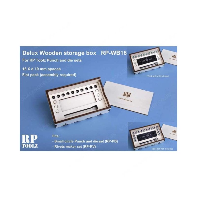 Wooden Storage Box For Punch And Die Set RP Toolz RP-WB16 Wooden Storage Box For Punch And Die Set RP Toolz RP-WB16