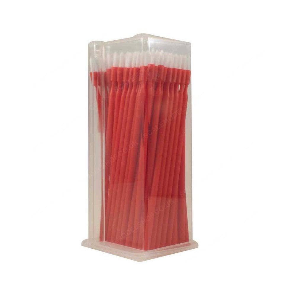 100 Piece Dispenser Box Medium Red Bendable Brush Applicators Expo Tools A45822 100 Piece Dispenser Box Medium Red Bendable Brush Applicators Expo Tools A45822