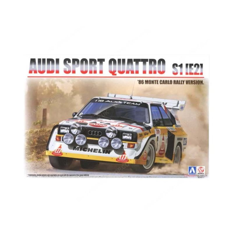 1/24 Audi Quattro S1 Rally Montecarlo 1985 Beemax BEE-24017 1/24 Audi Quattro S1 Rally Montecarlo 1985 Beemax BEE-24017