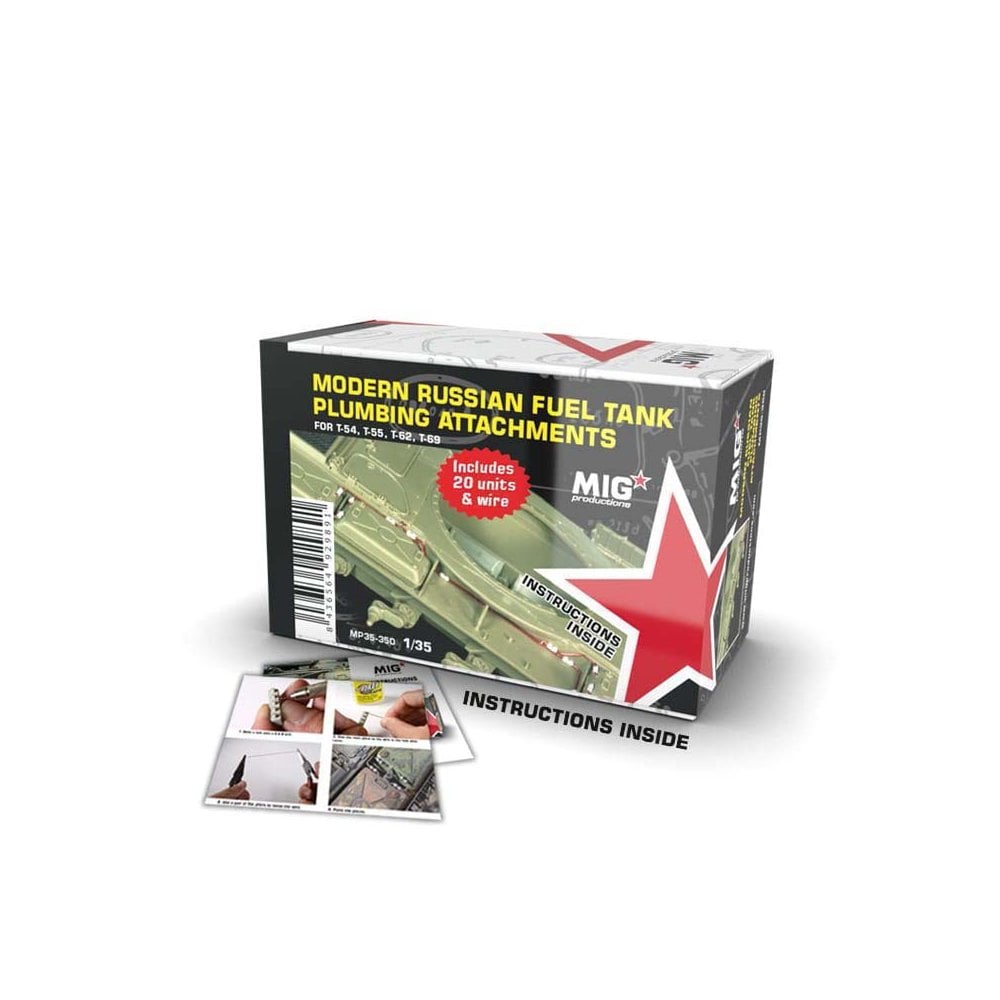 1/35 Modern Russian Fuel Tank Plumbing Attachement Mig Productions MP35-350 1/35 Modern Russian Fuel Tank Plumbing Attachement Mig Productions MP35-350