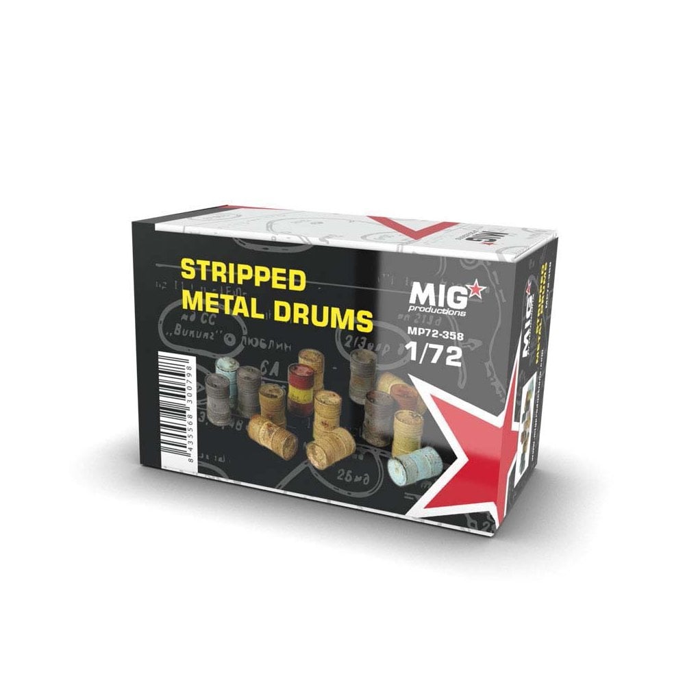 Stipped Metal Drums Mig Productions MP72-358 Stipped Metal Drums Mig Productions MP72-358