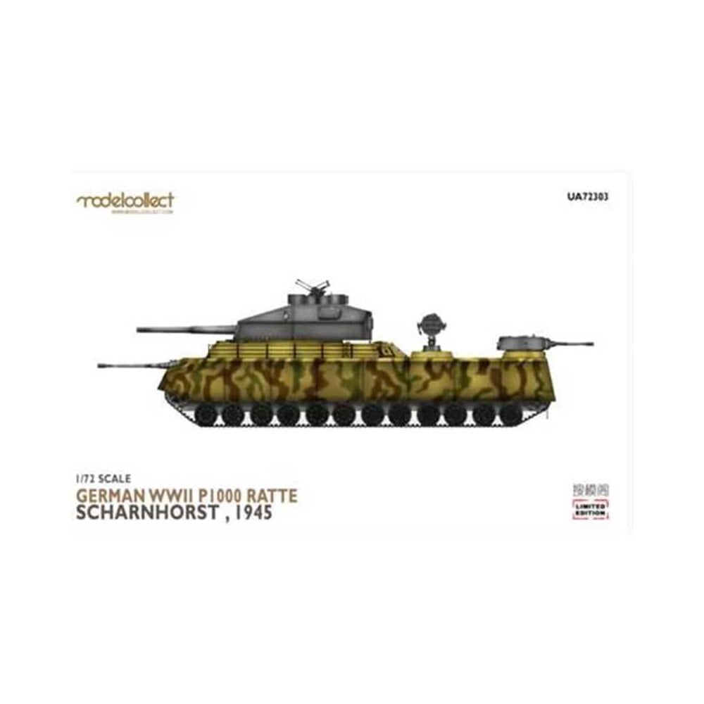 1/72 German WWII P.1000 Ratte Scharnhorst,1945 Model Collect UA72303 1/72 German WWII P.1000 Ratte Scharnhorst,1945 Model Collect UA72303
