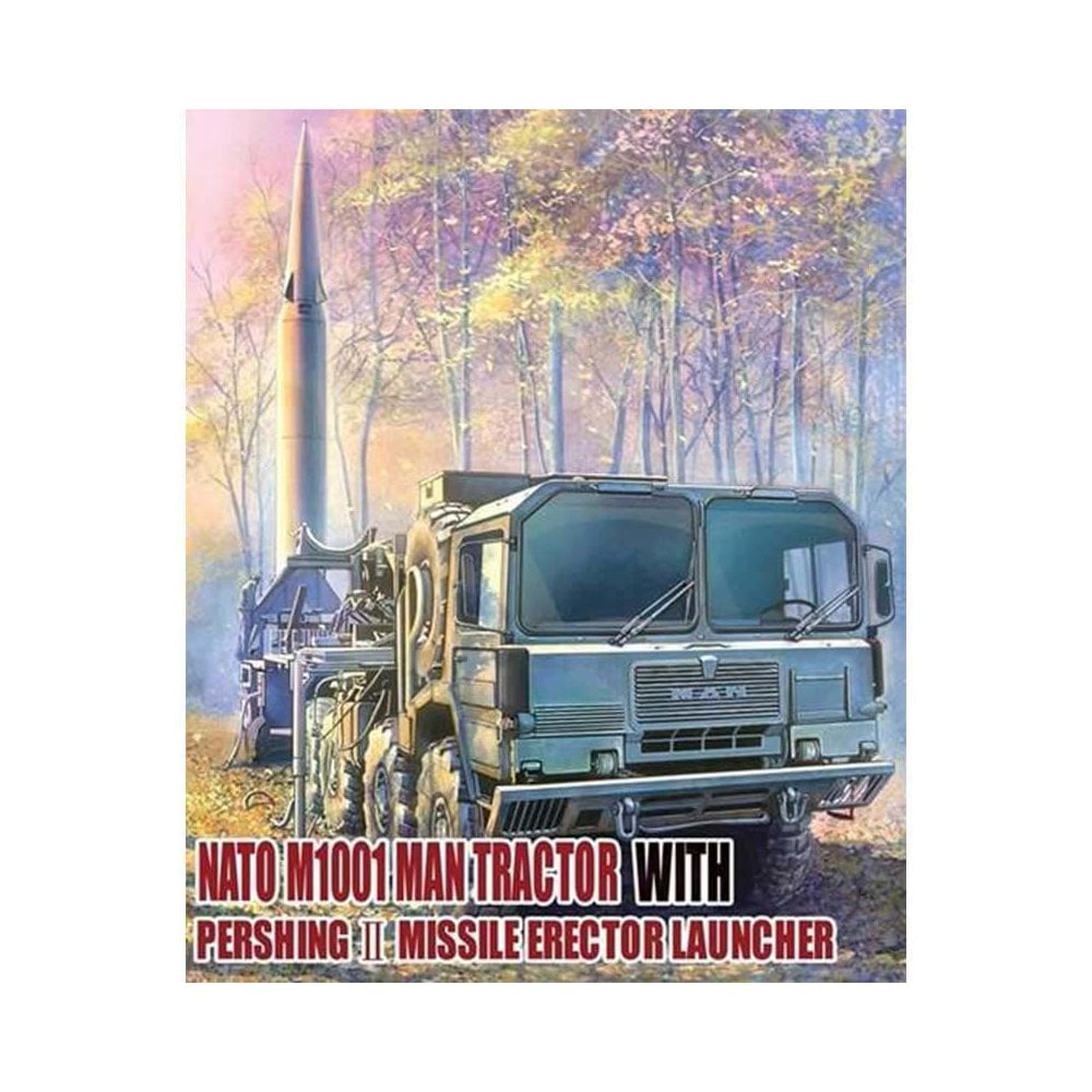 1/72 Nato M1001 Man Tractor & Pershing II Missile Erector Launcher Model Collect UA72084 1/72 Nato M1001 Man Tractor & Pershing II Missile Erector Launcher Model Collect UA72084