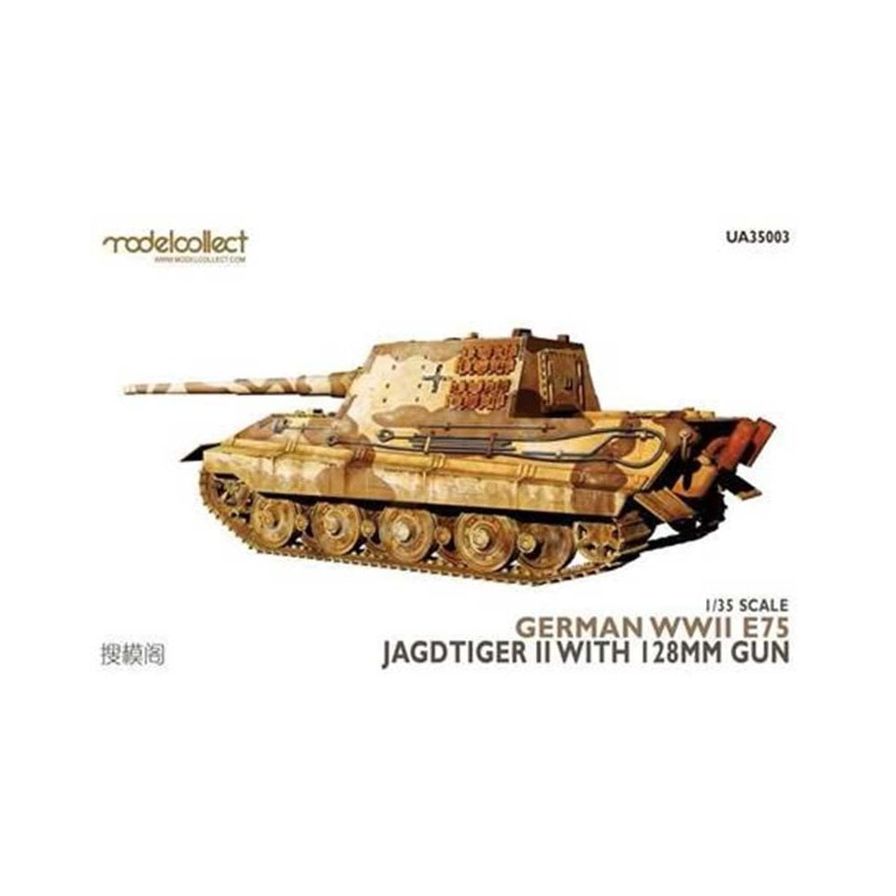 1/35 German WWII E75 Jagdtiger II With 128mm Gun Model Collect UA35003 1/35 German WWII E75 Jagdtiger II With 128mm Gun Model Collect UA35003