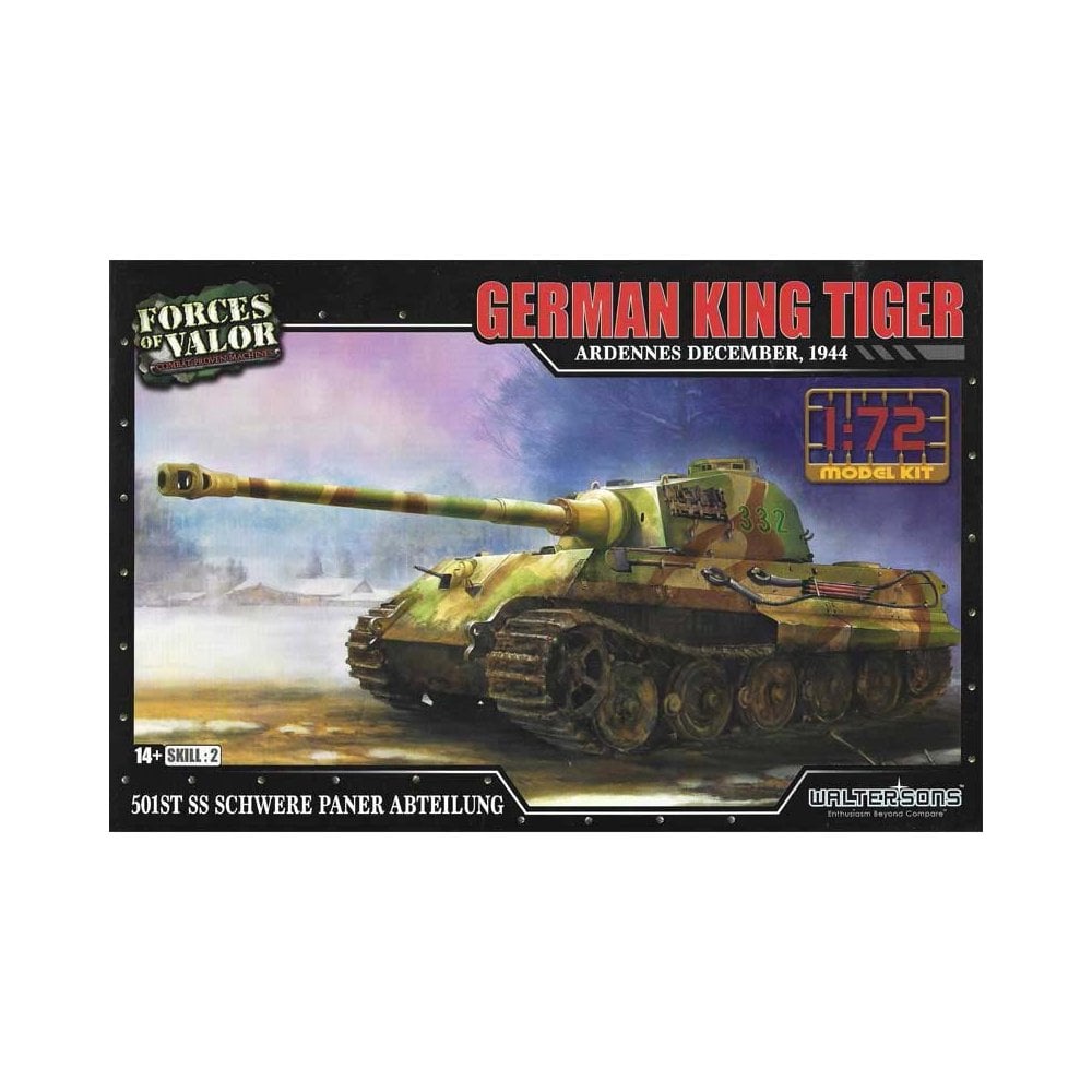 1/72 King Tiger Henschel Ardennes Forces of Valor UN873002A 1/72 King Tiger Henschel Ardennes Forces of Valor UN873002A