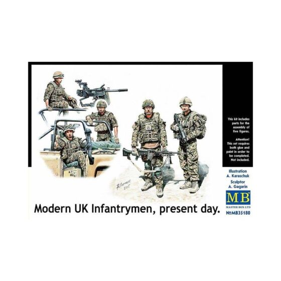 Master Box Modern UK Infantrymen, Present Day (1/35) MB-35180 Master Box Modern UK Infantrymen, Present Day (1/35) MB-35180