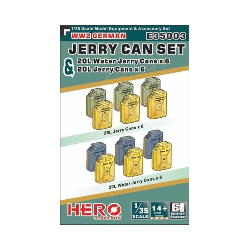 1/35 German Jerry Can Set Hero Hobby Kits E35003 1/35 German Jerry Can Set Hero Hobby Kits E35003