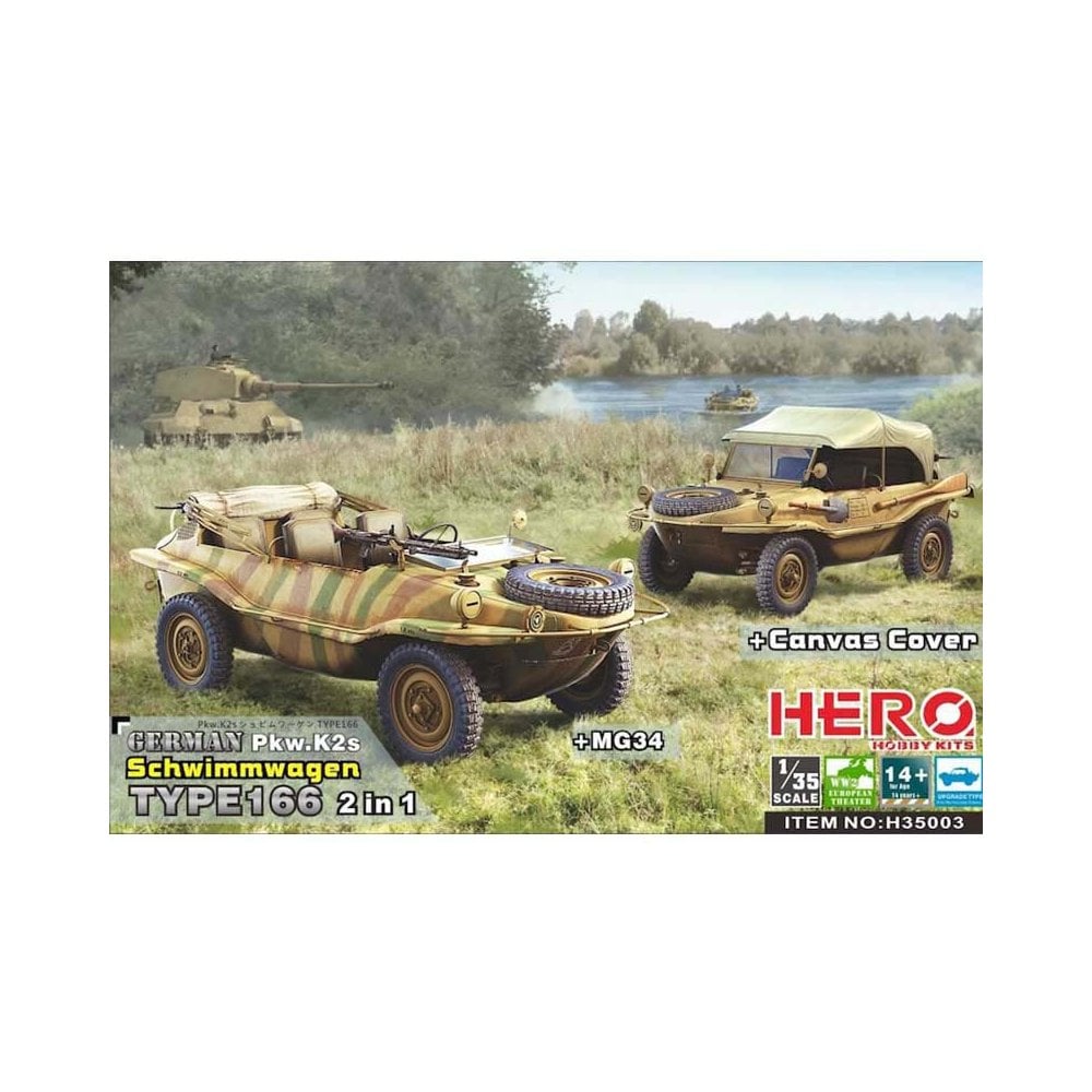 1/35 Schwimwagen Type 166 Hero Hobby Kits H35003 1/35 Schwimwagen Type 166 Hero Hobby Kits H35003