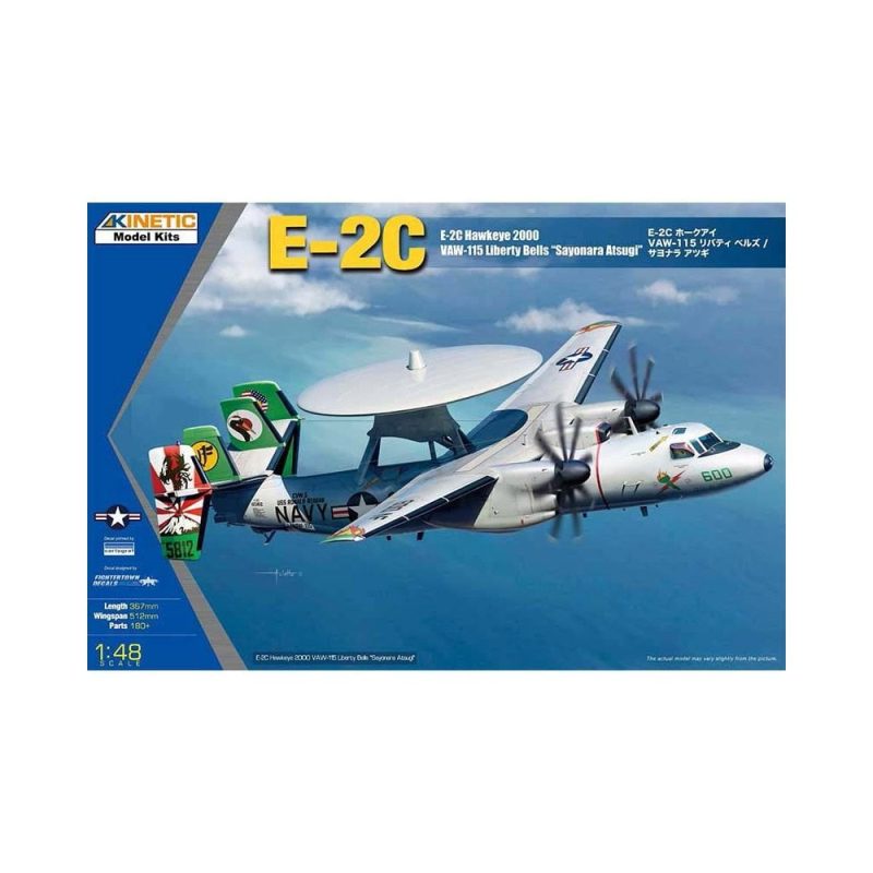 1/48 Grumman E-2C Hawkeye 2000 VAW-115 Liberty Bells Sayonara Atsugi Kinetic 48066 1/48 Grumman E-2C Hawkeye 2000 VAW-115 Liberty Bells Sayonara Atsugi Kinetic 48066