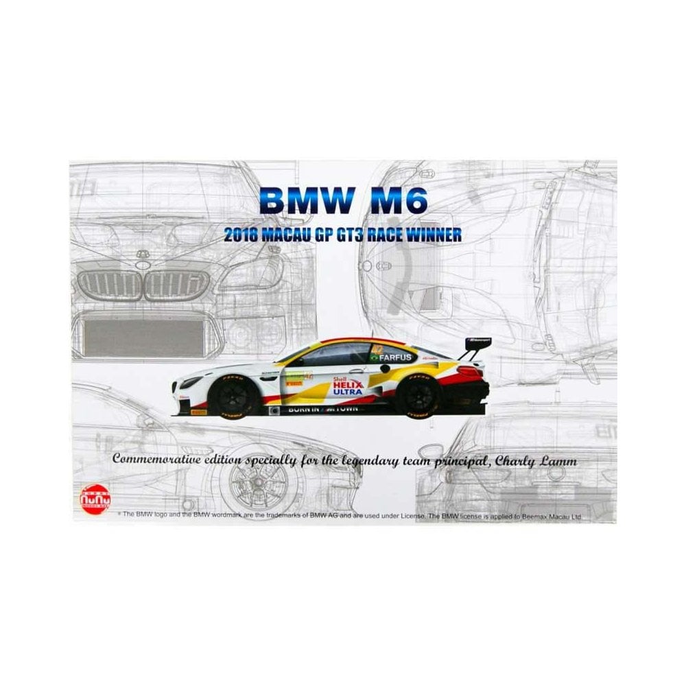 1/24 BMW M6 GT3 2018 Macau GUIA Race Winner NUNU 24008 1/24 BMW M6 GT3 2018 Macau GUIA Race Winner NUNU 24008