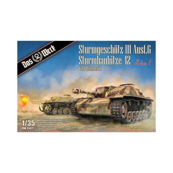 Das Werk Sturmgeschutz III Ausf.G/Sturmhaubitze 42 s (1/35) DW35021 Das Werk Sturmgeschutz III Ausf.G/Sturmhaubitze 42 s (1/35) DW35021