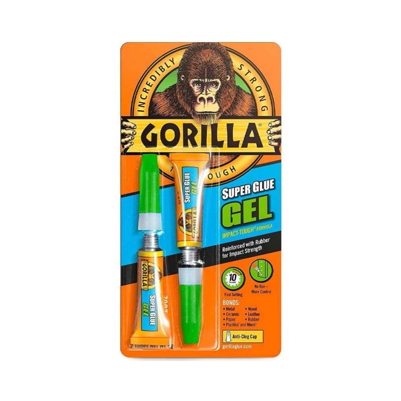 2x3g Gorilla Super Glue Gel Gorilla 701267UK 2x3g Gorilla Super Glue Gel Gorilla 701267UK