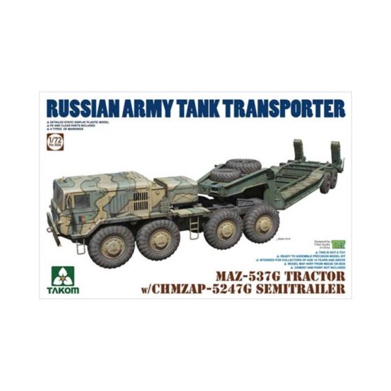 1/72 MAZ-537G Tractor + CHMZAP-5247G Semi-trailer Takom 05004 1/72 MAZ-537G Tractor + CHMZAP-5247G Semi-trailer Takom 05004