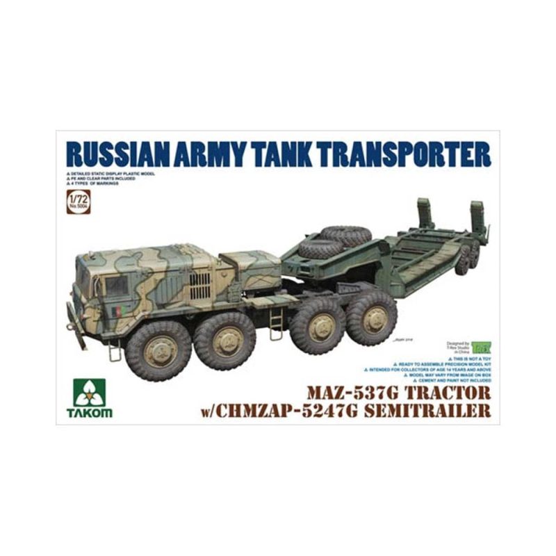 1/72 MAZ-537G Tractor + CHMZAP-5247G Semi-trailer Takom 05004
