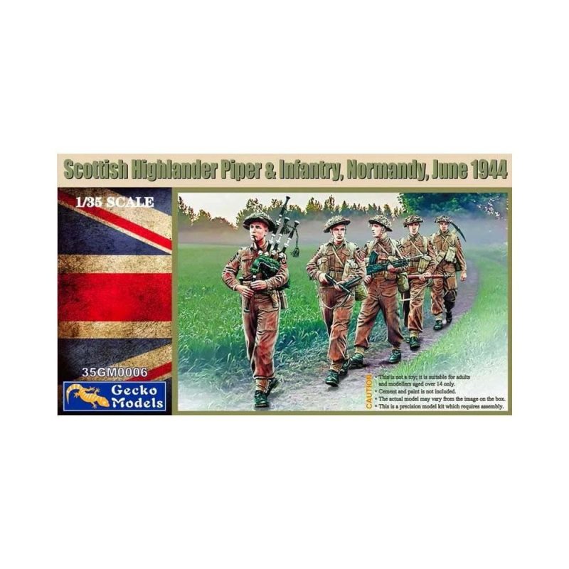 Gecko Models Scottish Highlander Piper & Infantry (1/35) 35GM0006