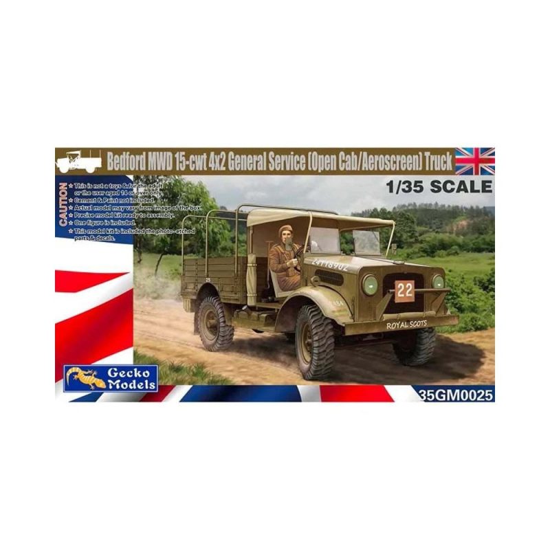 Gecko Models Bedford MWD 15-cwt 4x2 GS Truck (1/35) 35GM0025