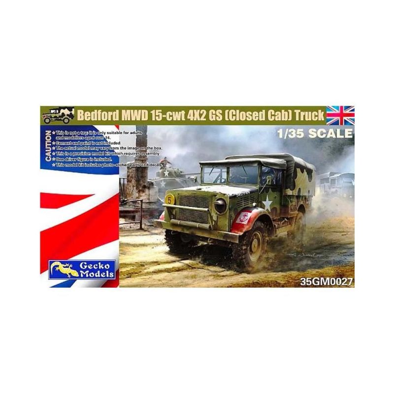 Gecko Models Bedford MWD 15-cwt 4x2 GS Closed Cab Truck (1/35) 35GM0027