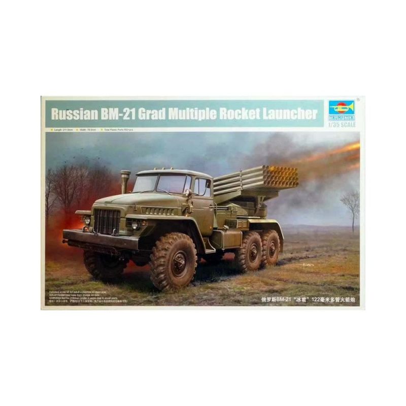 1/35 Russian BM-21 Grad Multiple Rocket Launcher Trumpeter 01028