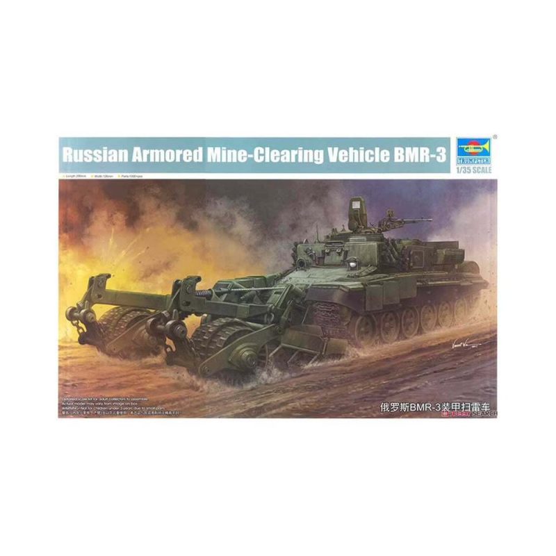 1/35 Russian Armoured Mine-Clearing Vehicle BMR-3 Trumpeter 09552