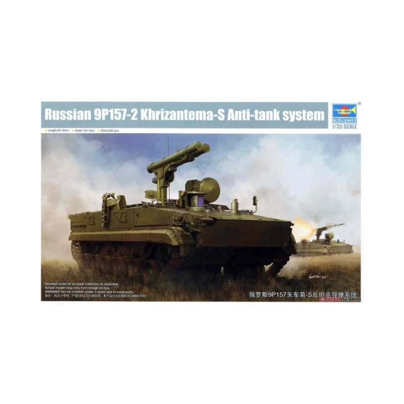 1/35 Russian 9P157-2 Khrizantema-S Anti-tank System Trumpeter 09551 1/35 Russian 9P157-2 Khrizantema-S Anti-tank System Trumpeter 09551