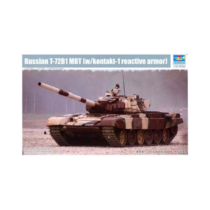 1/35 Russian T-72B1 MBT w/Kontakt 1 Reactive Armour Trumpeter 09555
