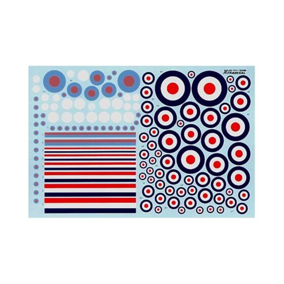 1/72 RAF Post War D Type Roundels Xtradecal X72041 1/72 RAF Post War D Type Roundels Xtradecal X72041
