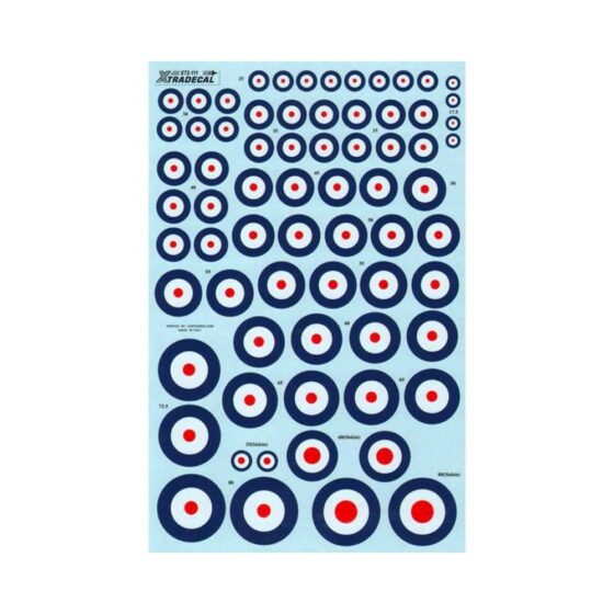 1/72 RAF National Insignia/Roundels 1920 - 1939 Xtradecal X72111 1/72 RAF National Insignia/Roundels 1920 - 1939 Xtradecal X72111