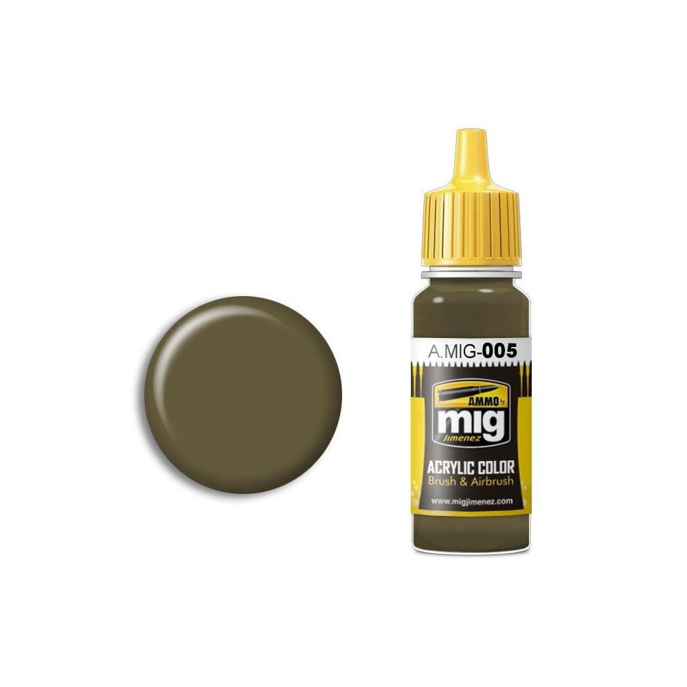 17ml RAL7008 Graugrun Ammo A.MIG-0005 17ml RAL7008 Graugrun Ammo A.MIG-0005