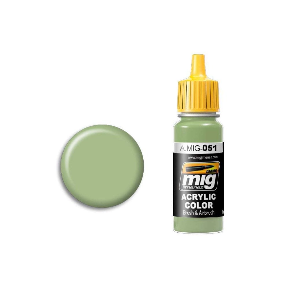 17ml Medium Light Green Ammo A.MIG-0051 17ml Medium Light Green Ammo A.MIG-0051