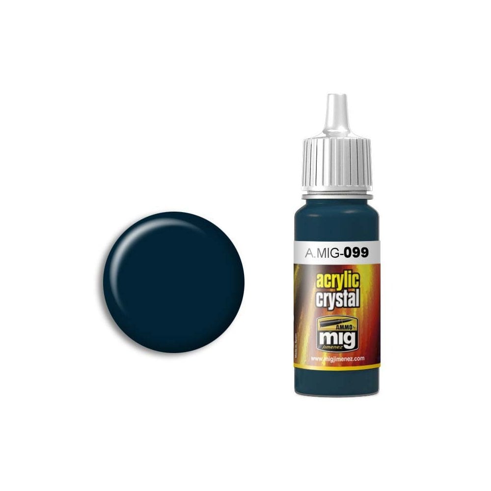 17ml Crystal Black Blue Ammo A.MIG-0099 17ml Crystal Black Blue Ammo A.MIG-0099