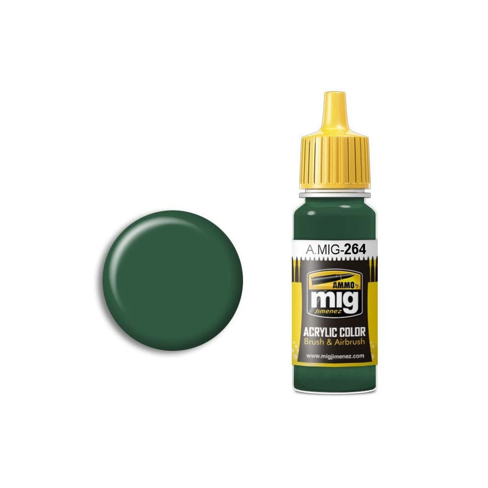 17ml IJN Nakajima Dark Green Ammo A.MIG-0264 17ml IJN Nakajima Dark Green Ammo A.MIG-0264