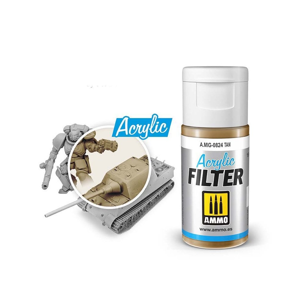 ACRYLIC FILTER Tan Ammo A.MIG-0824 ACRYLIC FILTER Tan Ammo A.MIG-0824