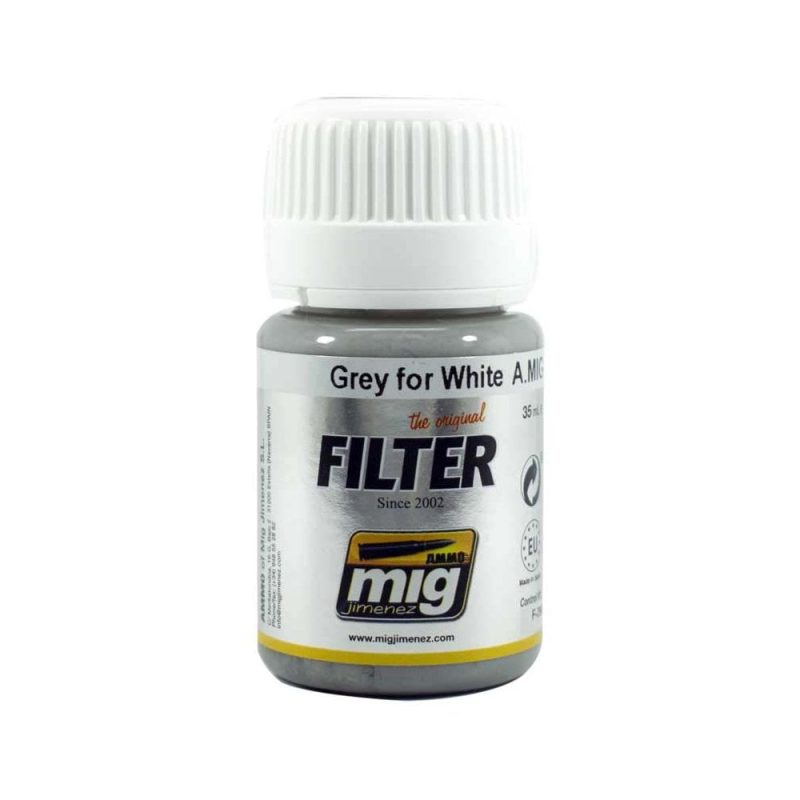 30ml Grey For White Filter Ammo A.MIG-1501