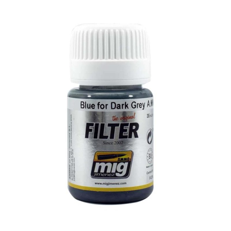30ml Blue For Dark Grey Filter Ammo A.MIG-1509