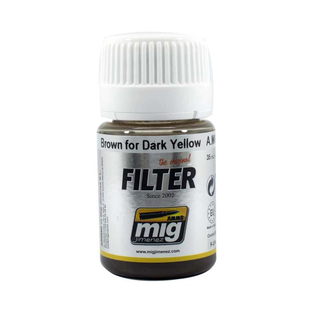 30ml Brown For Dark Yellow Filter Ammo A.MIG-1511 30ml Brown For Dark Yellow Filter Ammo A.MIG-1511