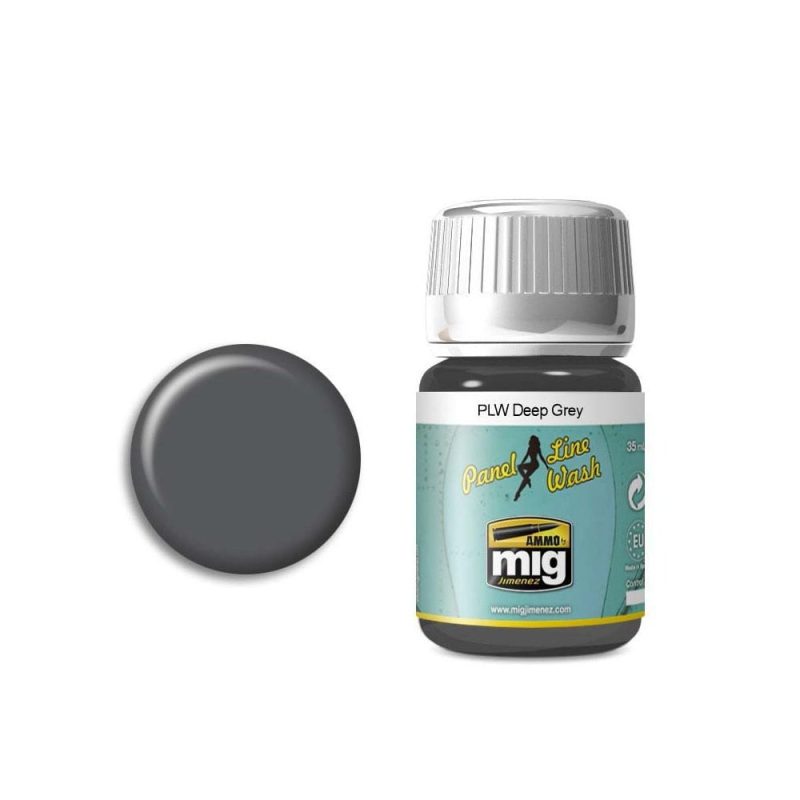 35ml Deep Grey Panel Line Wash Ammo A.MIG-1602 35ml Deep Grey Panel Line Wash Ammo A.MIG-1602