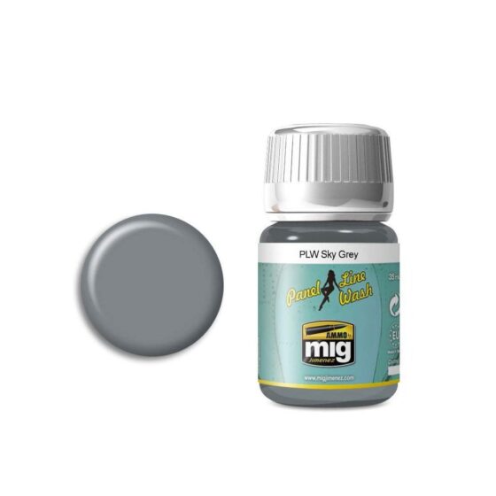 35ml Sky Grey Panel Line Wash Ammo A.MIG-1607 35ml Sky Grey Panel Line Wash Ammo A.MIG-1607