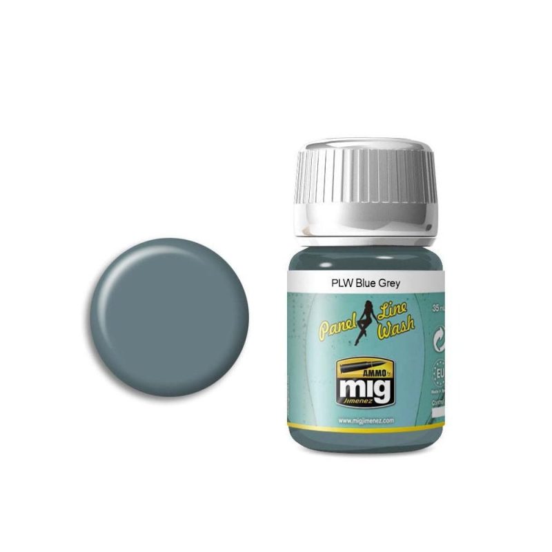 35ml Blue Grey Panel Line Wash Ammo A.MIG-1613