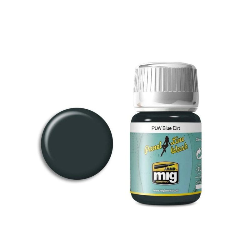 35ml Blue Dirt Panel Line Wash Ammo A.MIG-1619