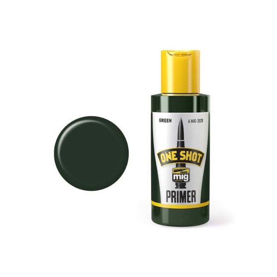 60ml Green One Shot Primer Ammo A.MIG-2028 60ml Green One Shot Primer Ammo A.MIG-2028