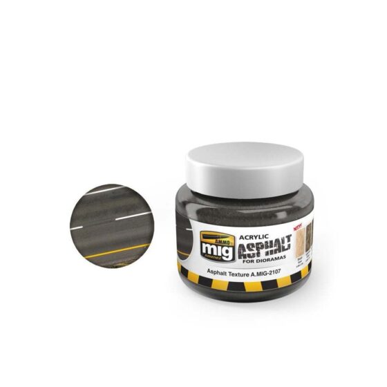 250ml Asphalt Ground Ammo A.MIG-2107 250ml Asphalt Ground Ammo A.MIG-2107