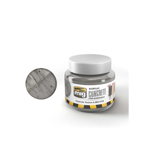 250ml Concrete Texture Ammo A.MIG-2108 250ml Concrete Texture Ammo A.MIG-2108