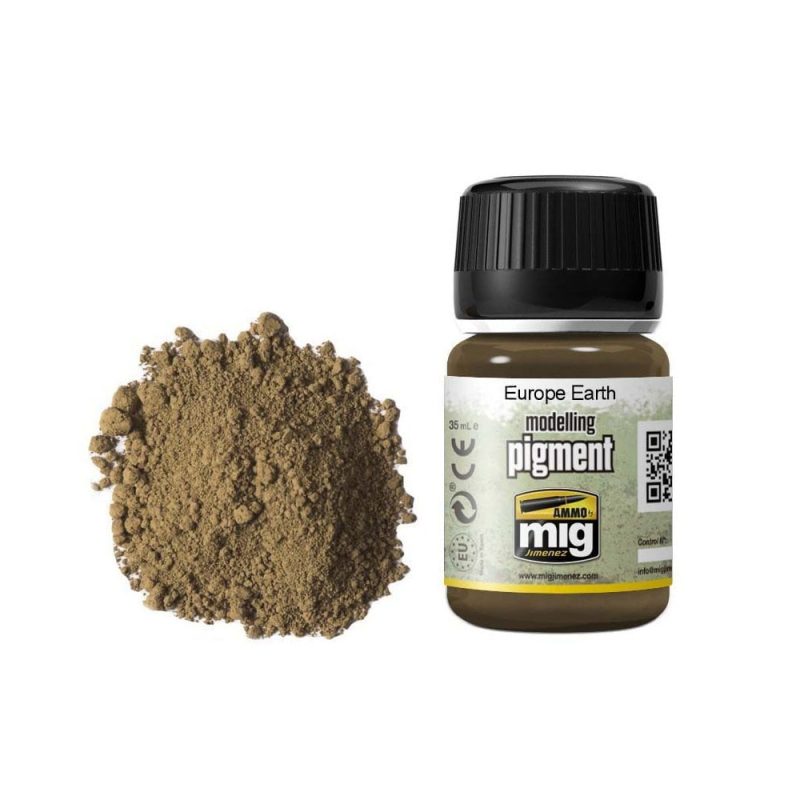35ml Europe Earth Pigment Ammo A.MIG-3004 35ml Europe Earth Pigment Ammo A.MIG-3004