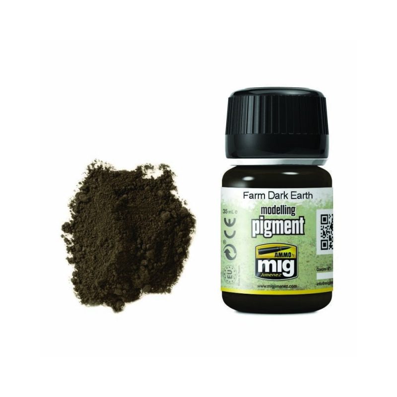 35ml Farm Dark Earth Pigment Ammo A.MIG-3027