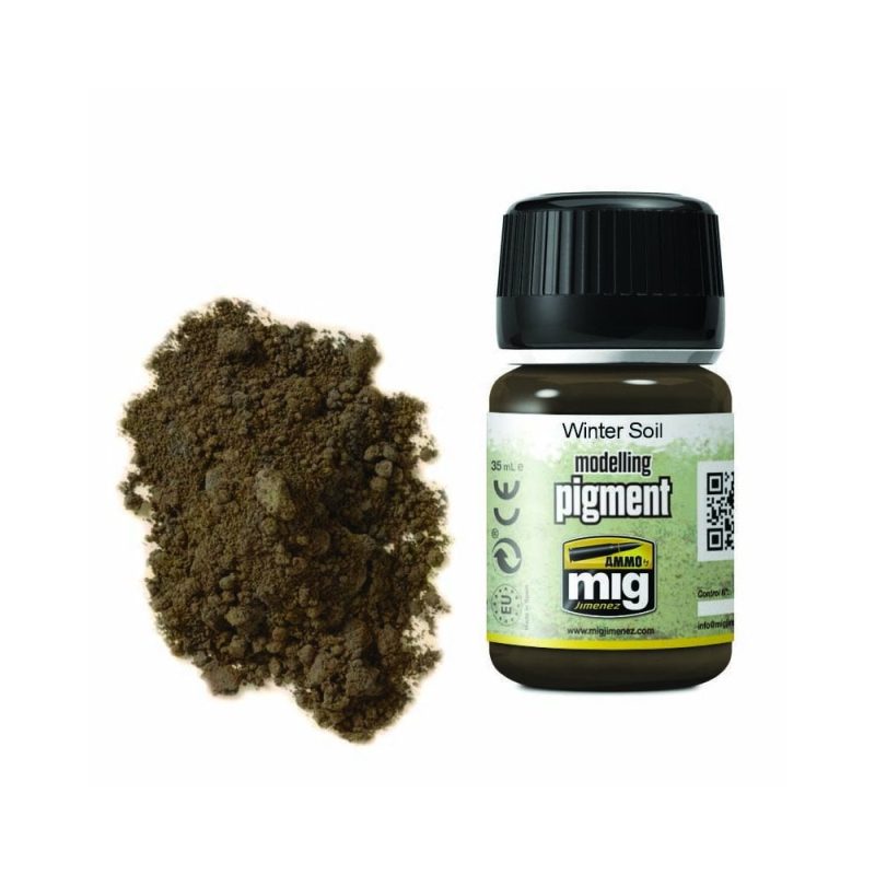 35ml Winter Soil Pigment Ammo A.MIG-3029 35ml Winter Soil Pigment Ammo A.MIG-3029