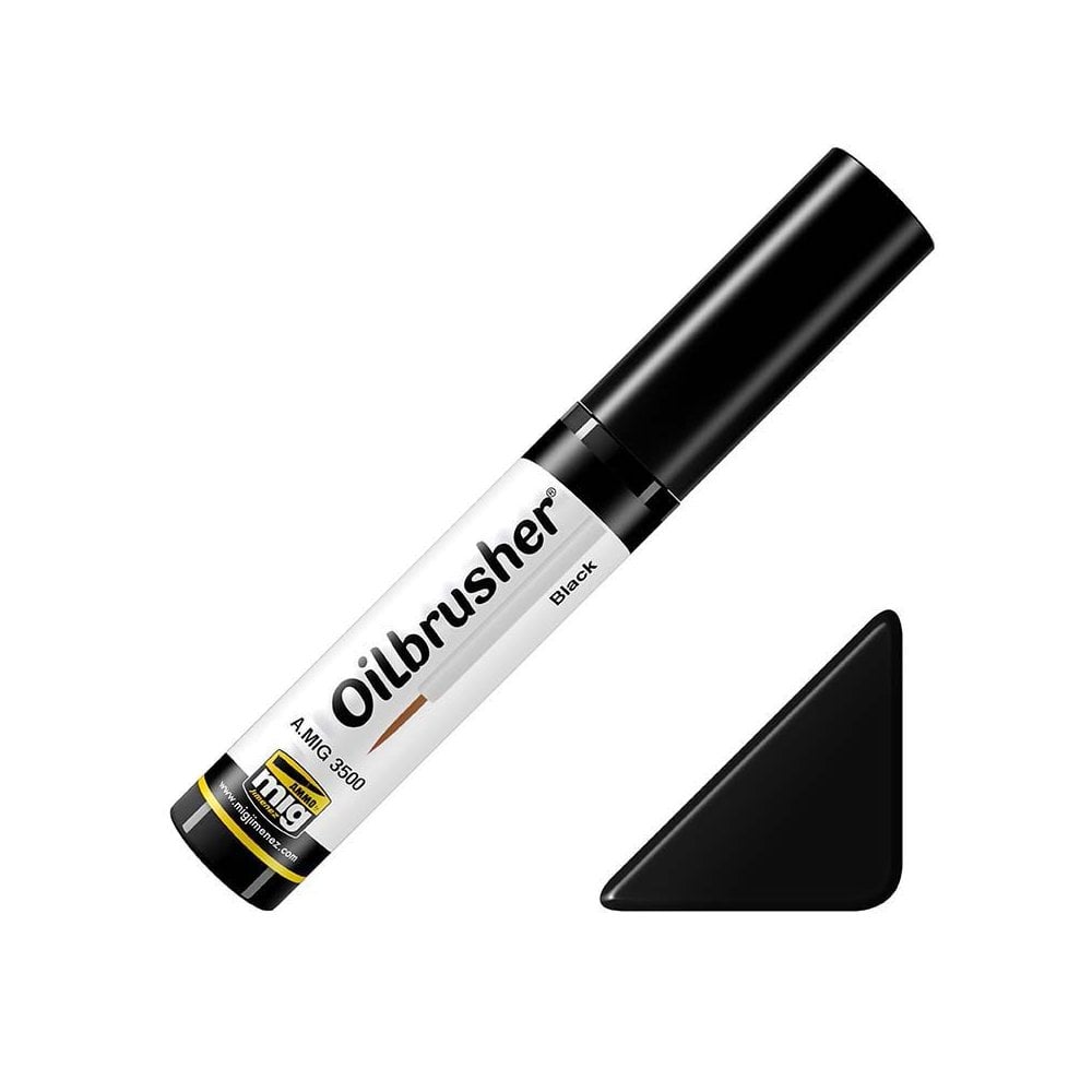 Black Oilbrusher Ammo A.MIG-3500 Black Oilbrusher Ammo A.MIG-3500