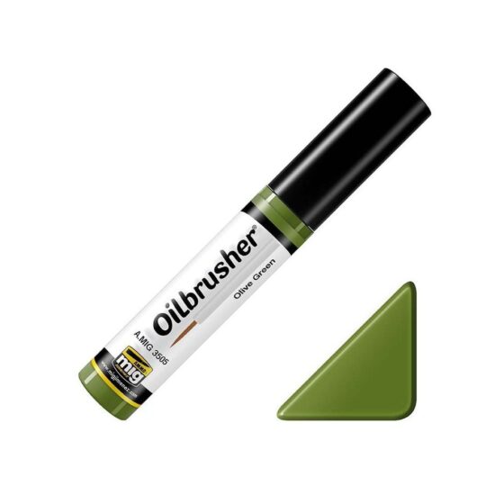 Olive Green Oilbrusher Ammo A.MIG-3505 Olive Green Oilbrusher Ammo A.MIG-3505