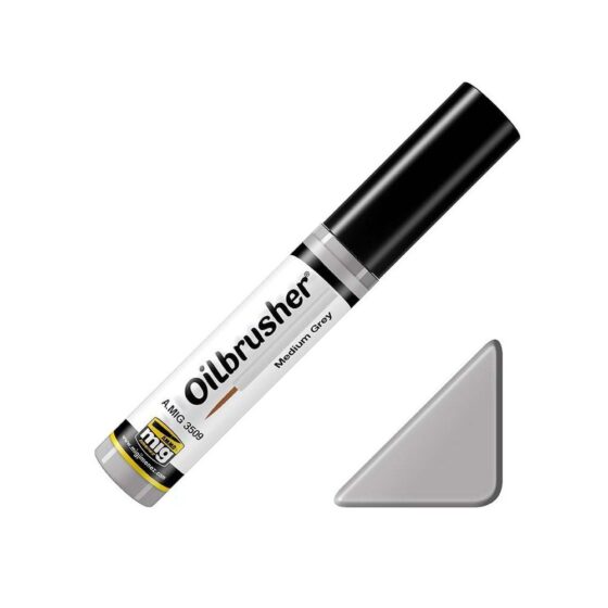 Medium Grey Oilbrusher Ammo A.MIG-3509 Medium Grey Oilbrusher Ammo A.MIG-3509